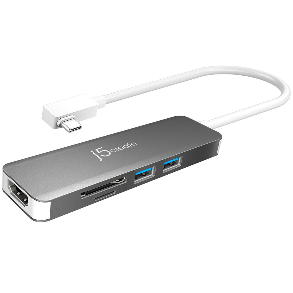 Мульти Хаб j5create USB-C / HDMI / USB 3.1 / SD / microSD SuperSpeed+ Multi-Adapter (JCD372)