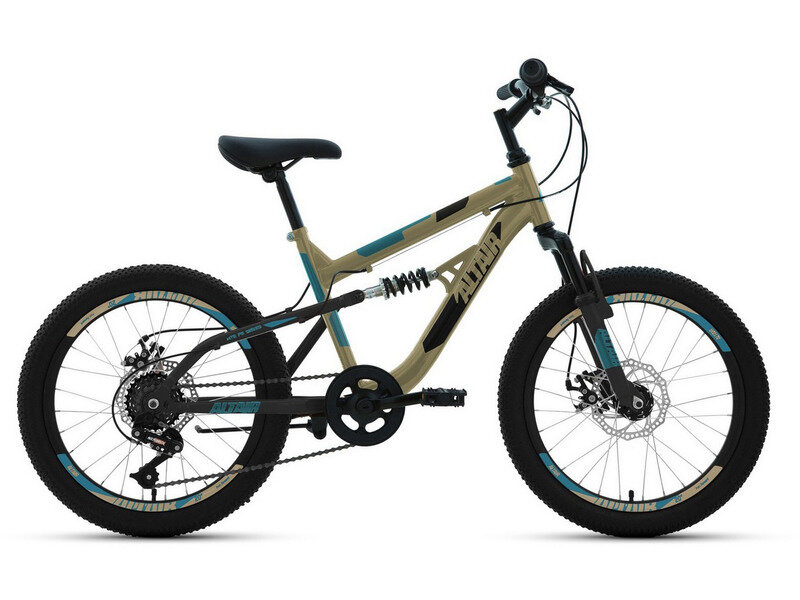 Детский велосипед Altair MTB FS 20 D, год 2022, цвет Коричневый-Черный