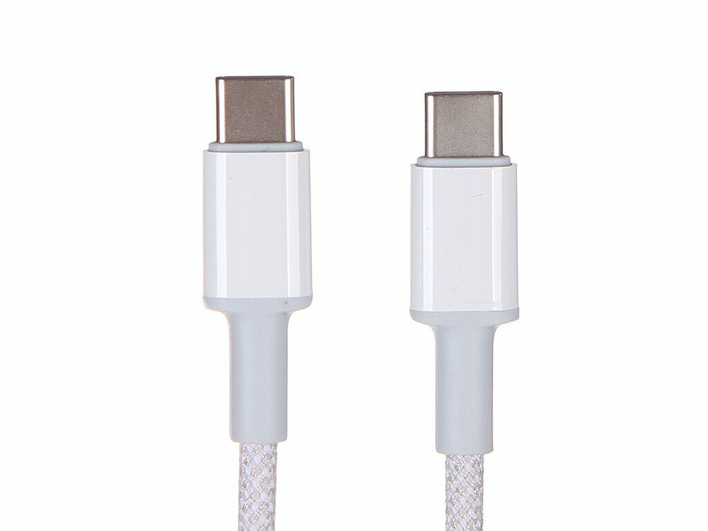 Аксессуар Baseus High Density Braided USB Type-C - USB Type-C 100W 1m White CATGD-02