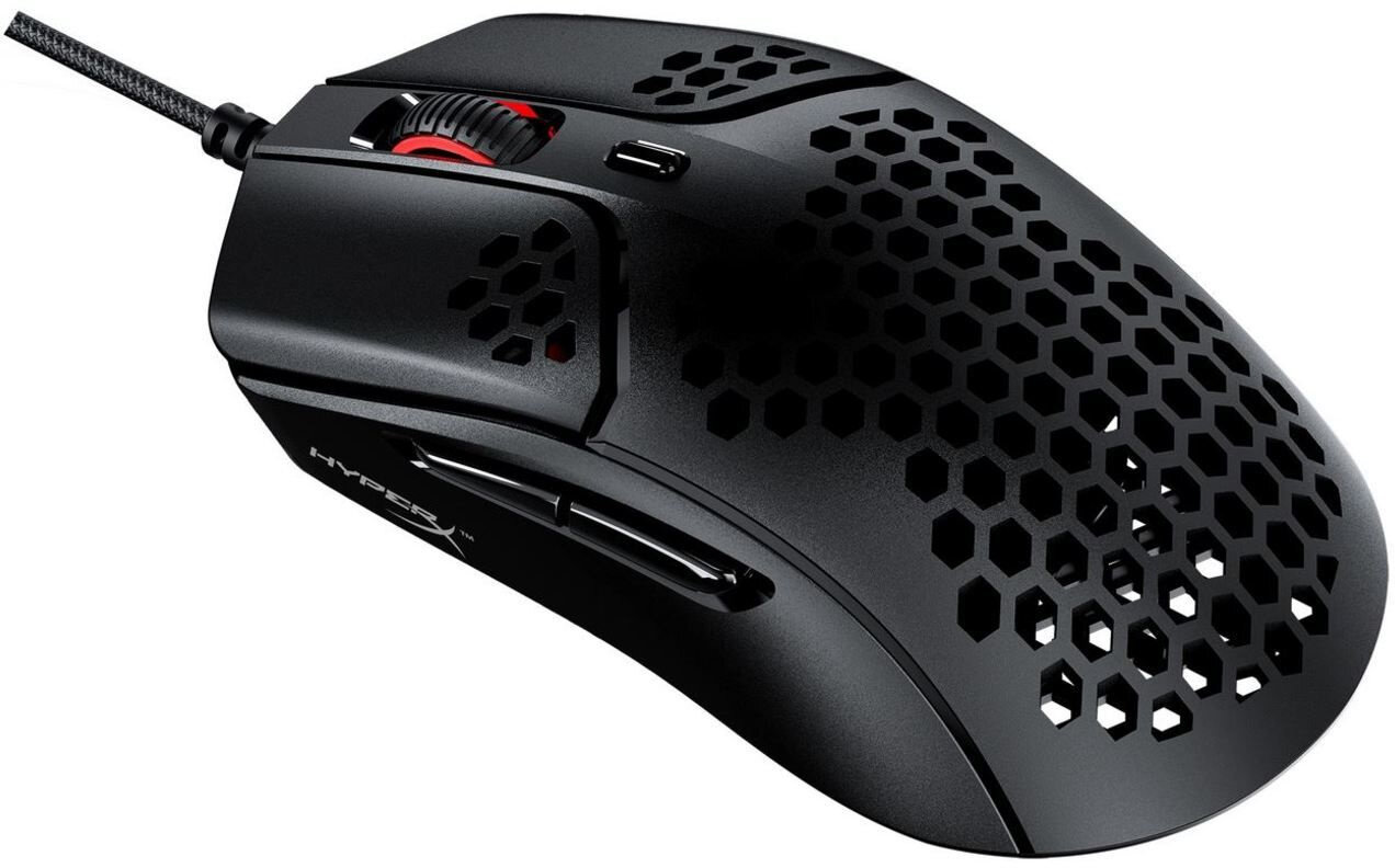 Мышь HyperX Pulsefire Haste оптическая черный оптическая (16000dpi) USB (6but)