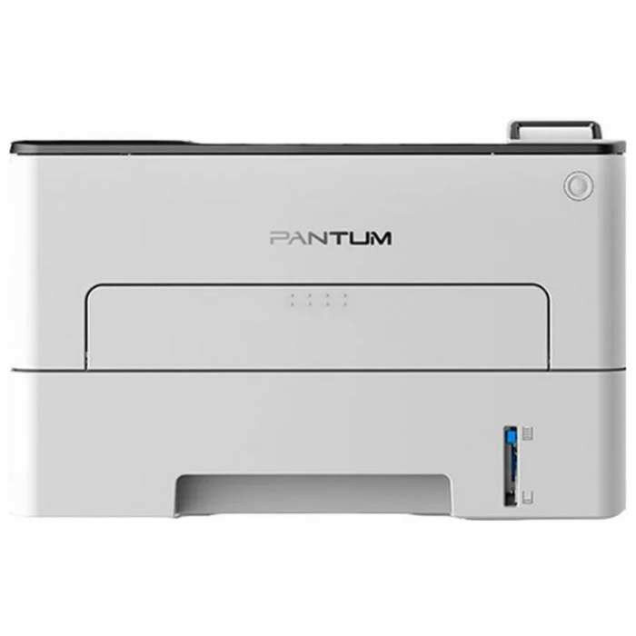 Лазерный монохромный принтер Pantum P3010DW, Printer, Mono laser, A4, 30 ppm (max 60000 p/mon), 350 MHz, 1200x1200 dpi, 128 MB RAM, Duplex, paper tray 250 pages, USB, LAN, WiFi, start. cartridge 1000 pages (grey)