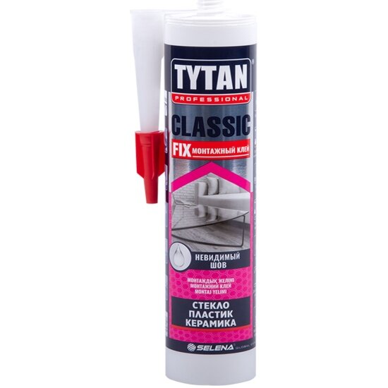 Клей монтажный TYTAN Professional Classic Fix, 310 мл, прозрачный