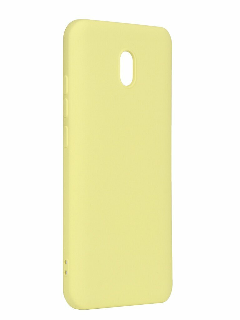 Чехол-накладка для Xiaomi Redmi 8A DF xiOriginal-04 Yellow клип-кейс, силикон, микрофибра - фото №1