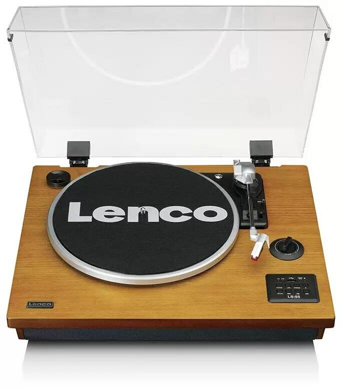 Виниловый проигрыватель Lenco LS-55 WALNUT