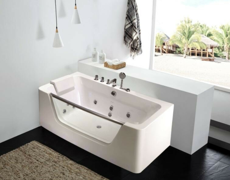 Ванна акриловая гидромассажная WeltWasser WW HB BULLEN 170/85 WT 170*85*58.