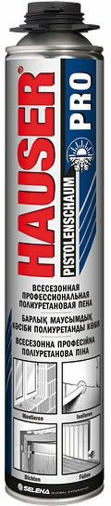 Монтажная пена Hauser PRO 620 мл всесезонная