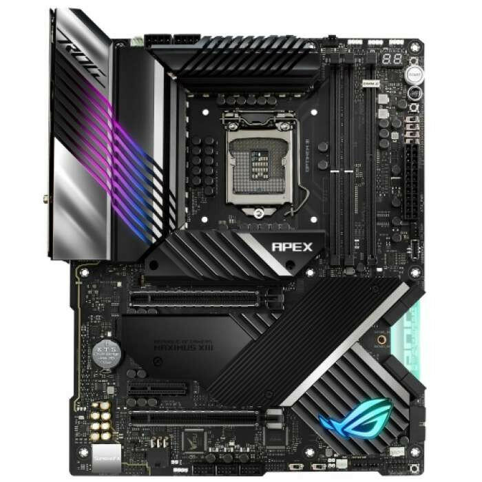 Материнская плата ASUS ROG MAXIMUS XIII APEX, LGA1200, Z590, 4*DDR4 , SLI+CrossFireX, SATA3 + RAID, Audio, LAN 2,5GB, USB 3.2*13, USB 2.0*5, ATX ; 90MB13D0-M0EAY0