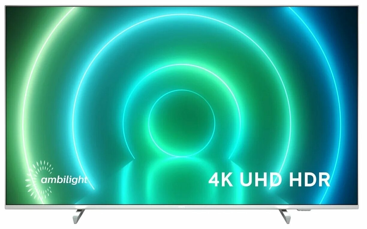 ЖК-телевизор Philips 43" 43PUS7956/60 silver/black