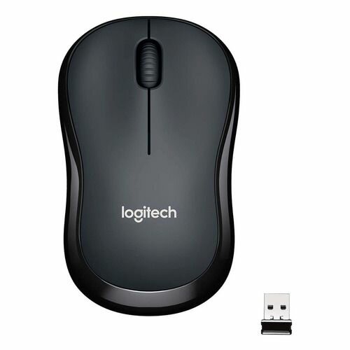 Мышь Logitech M220 оптическая беспроводная USB темно-серый и черный [910-004878]