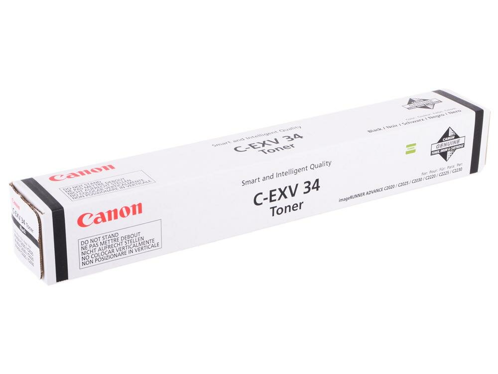 Тонер Canon C-EXV34Bk для iRC2020L/2030L черный 23000 страниц