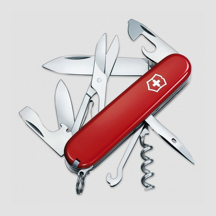 Нож швейцарский многофункциональный складной Victorinox «Climber» 14 функций, длина клинка: 7.0 см 1.3703V