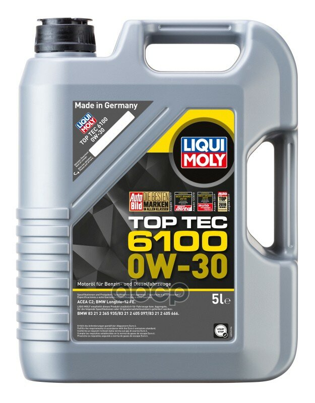 Liqui moly Масло Моторное Top Tec 6100 0w-30 C2 (5л)