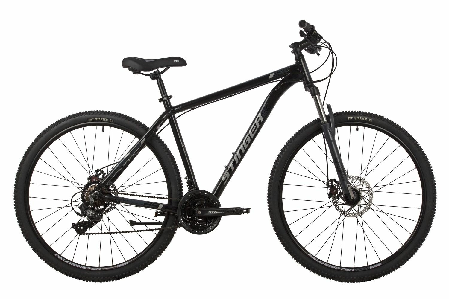 Горный велосипед Stinger Element STD 29, год 2022, цвет Черный, ростовка 22
