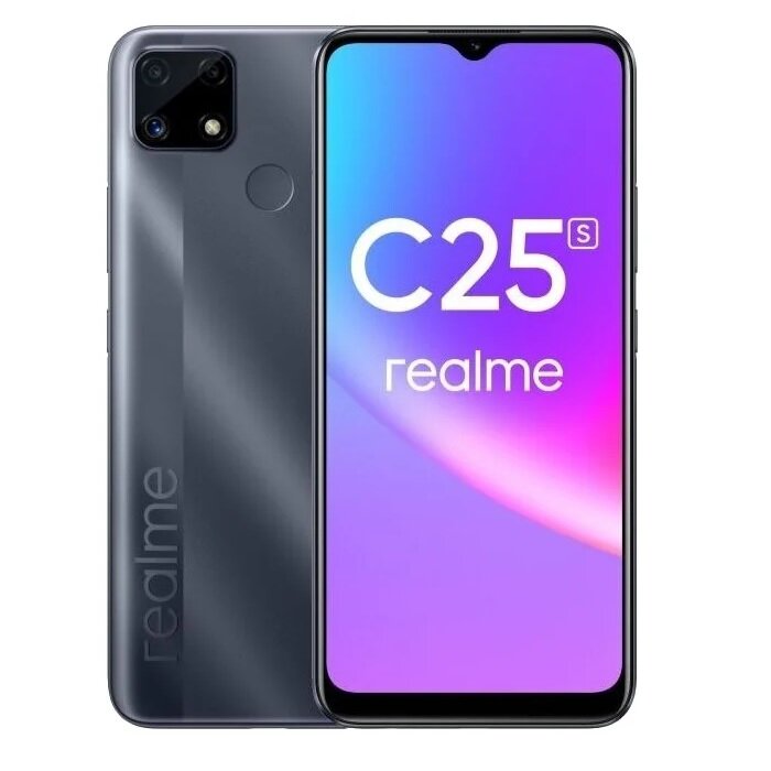 Смартфон realme C25S 4/64 ГБ, water gray