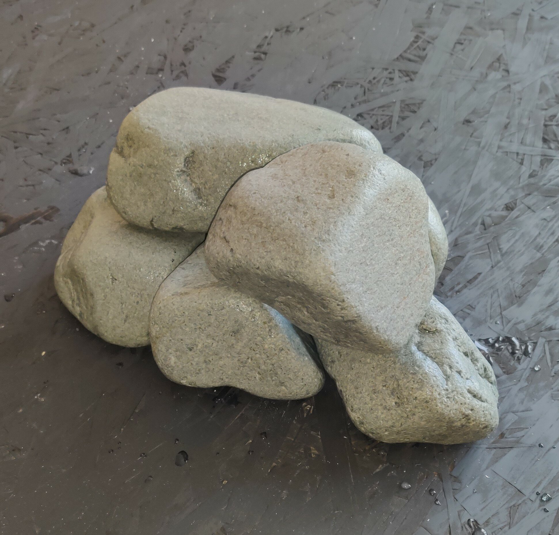 Камень для Бань и Саун "Порфирит", Обвалованный, средний размер 70-150мм, Фасовка 20кг - фотография № 4