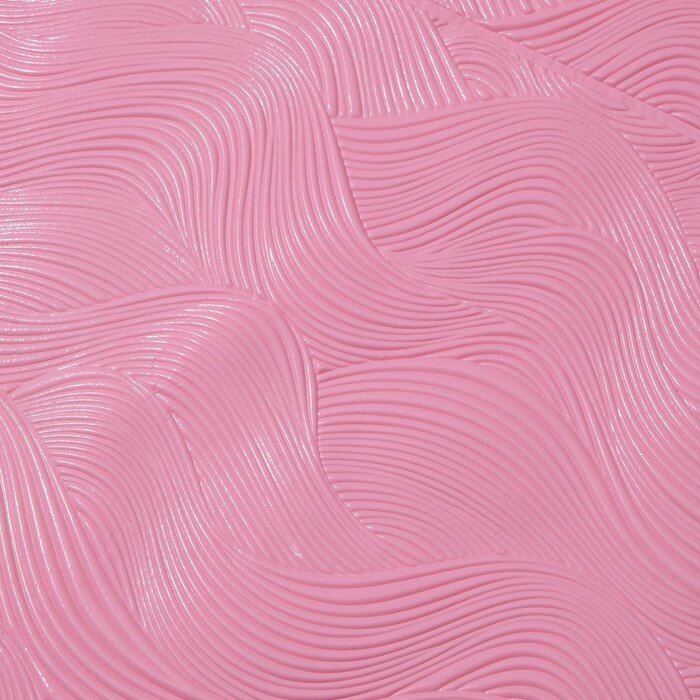 Самоклеящаяся ПВХ панель "Волна" светло розовая 70*70см - фотография № 2
