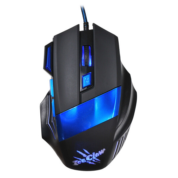 Мышь Oklick 775G black/blue optical (2000dpi) USB Gaming (7but)