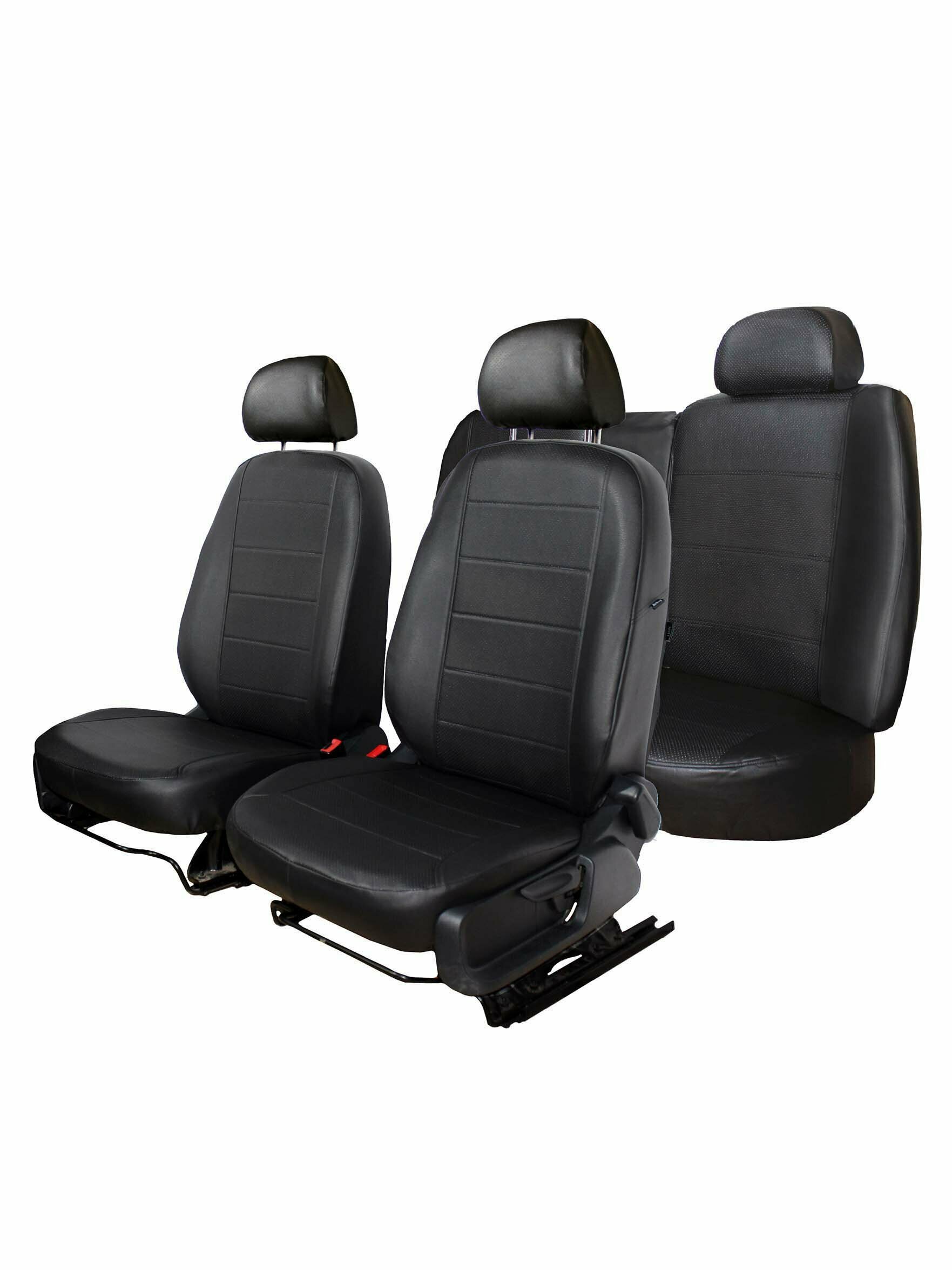 фото Чехлы на сиденья LION Volkswagen Polo c 2009 1/1 Оптима экокожа 2мм черный