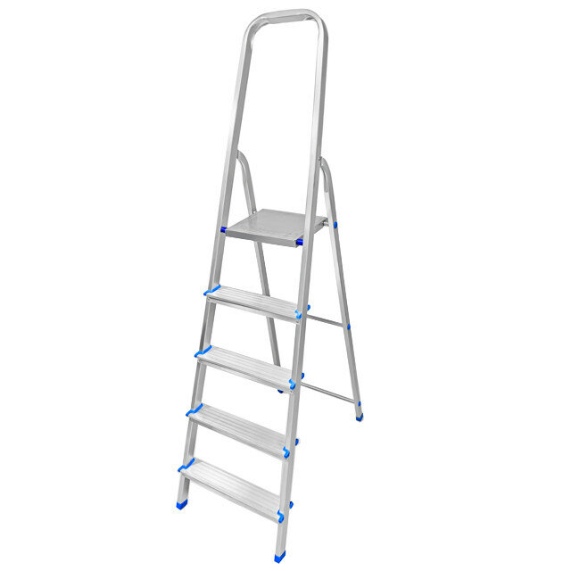фото стремянка алюминиевая LADDERBEL 5 ступеней