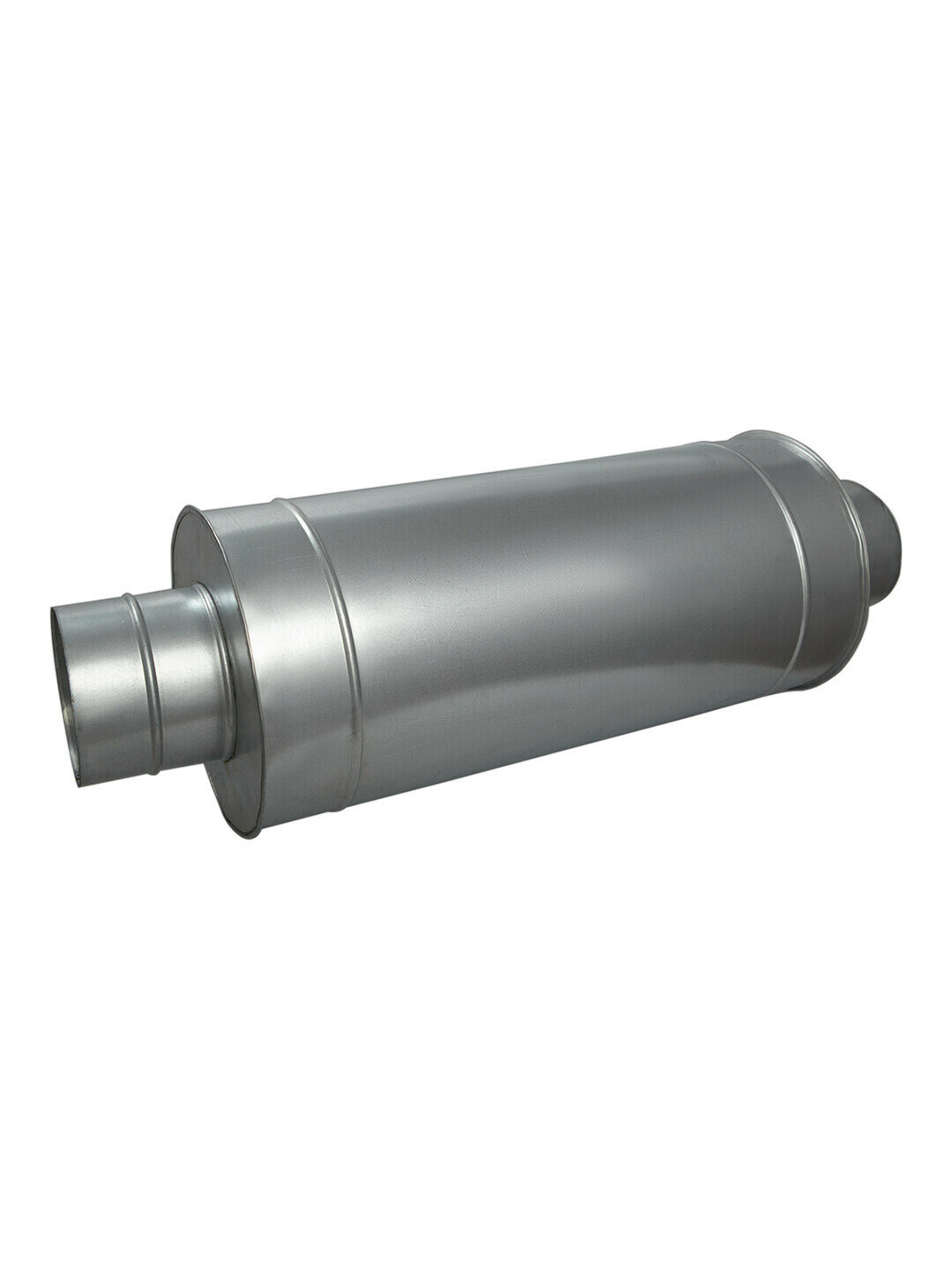 Шумоглушитель, серия MDG, для круглых воздуховодов, L600, D125, оцинкованная сталь - фотография № 1