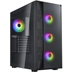 Корпус MidiTower SilverStone Fara B1 Pro V2, ARGB, Black (SST-FAB1B-PRO-V2)