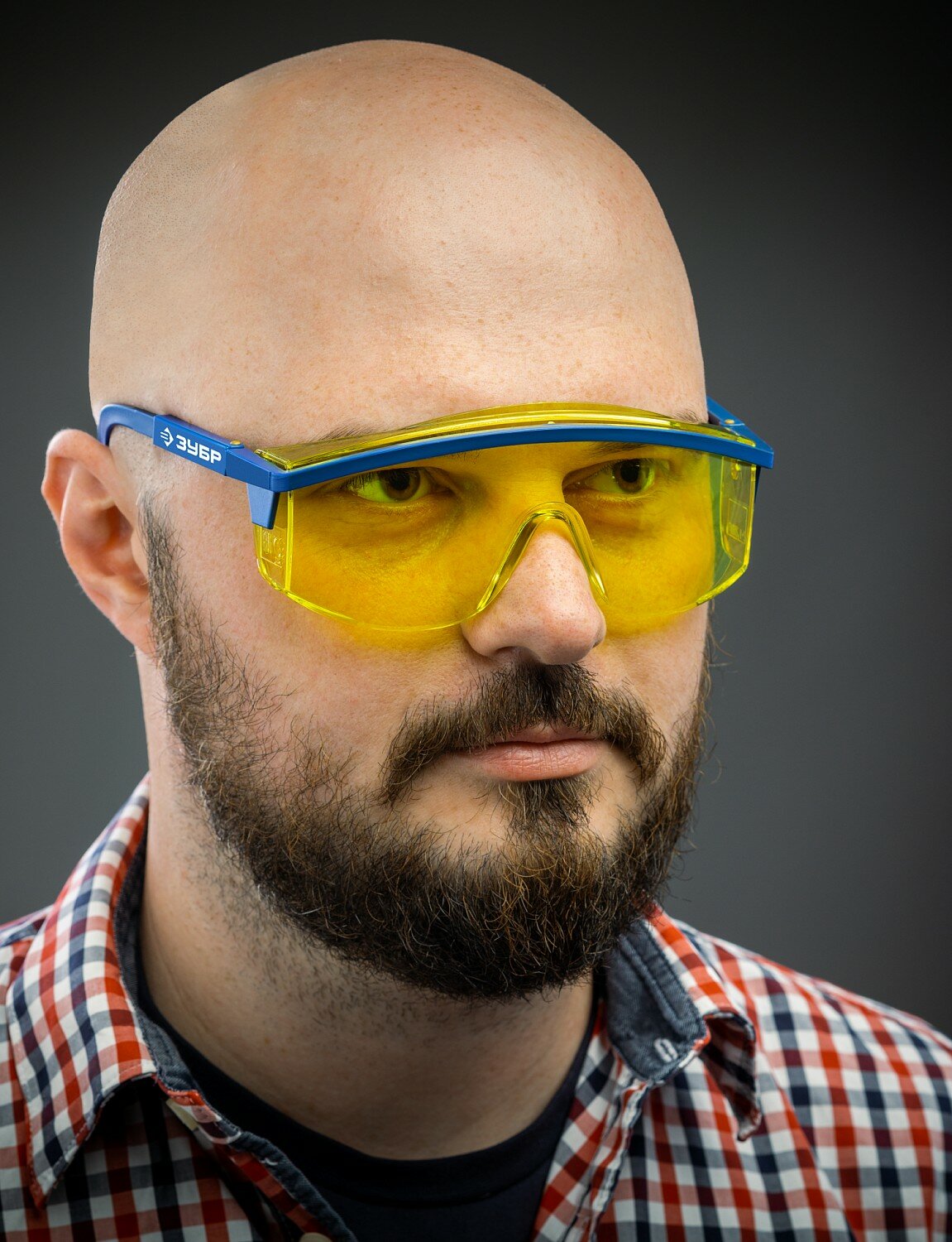 ЗУБР протон жёлтые, линза увеличенного размера, открытого типа, защитные очки (110482) - фотография № 2