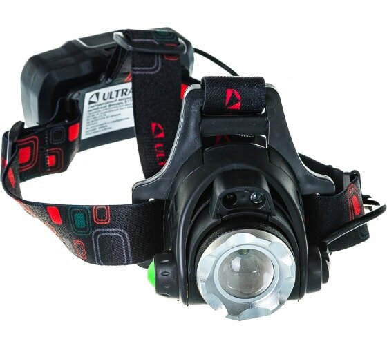 Аккумуляторный налобный фонарь Ultraflash E1336 ,7В, черный 13906 15954426