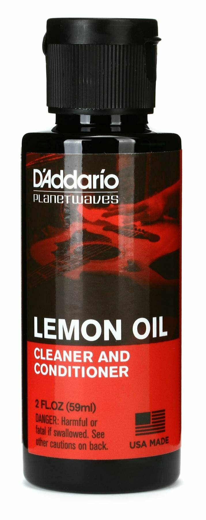 Лимонное масло для ухода за накладкой грифа D'Addario Lemon Oil