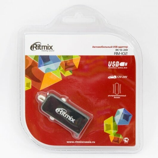 Автомобильное зарядное устройство Ritmix RM-102
