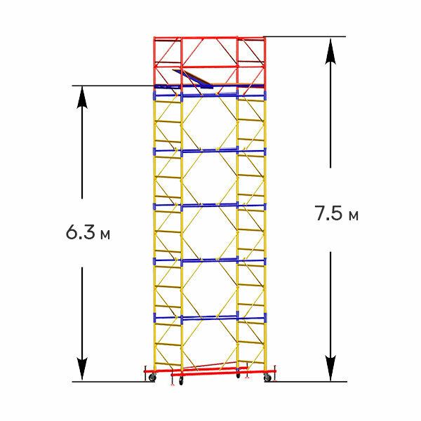 ВСП (дзсл) Вышка-тура строительная ВСП 250/0,7 1+5 ( высота 7,5м)