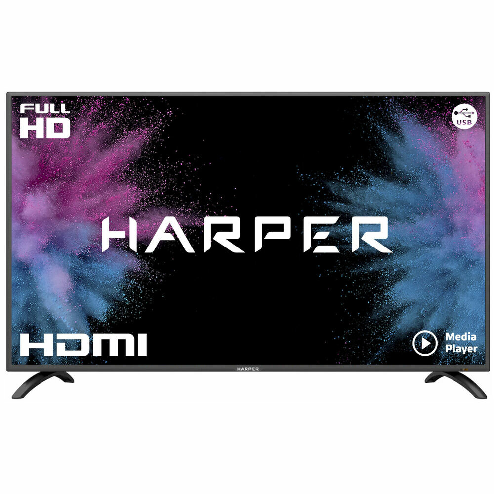 Телевизор ЖК 43" Harper 43F670T черный