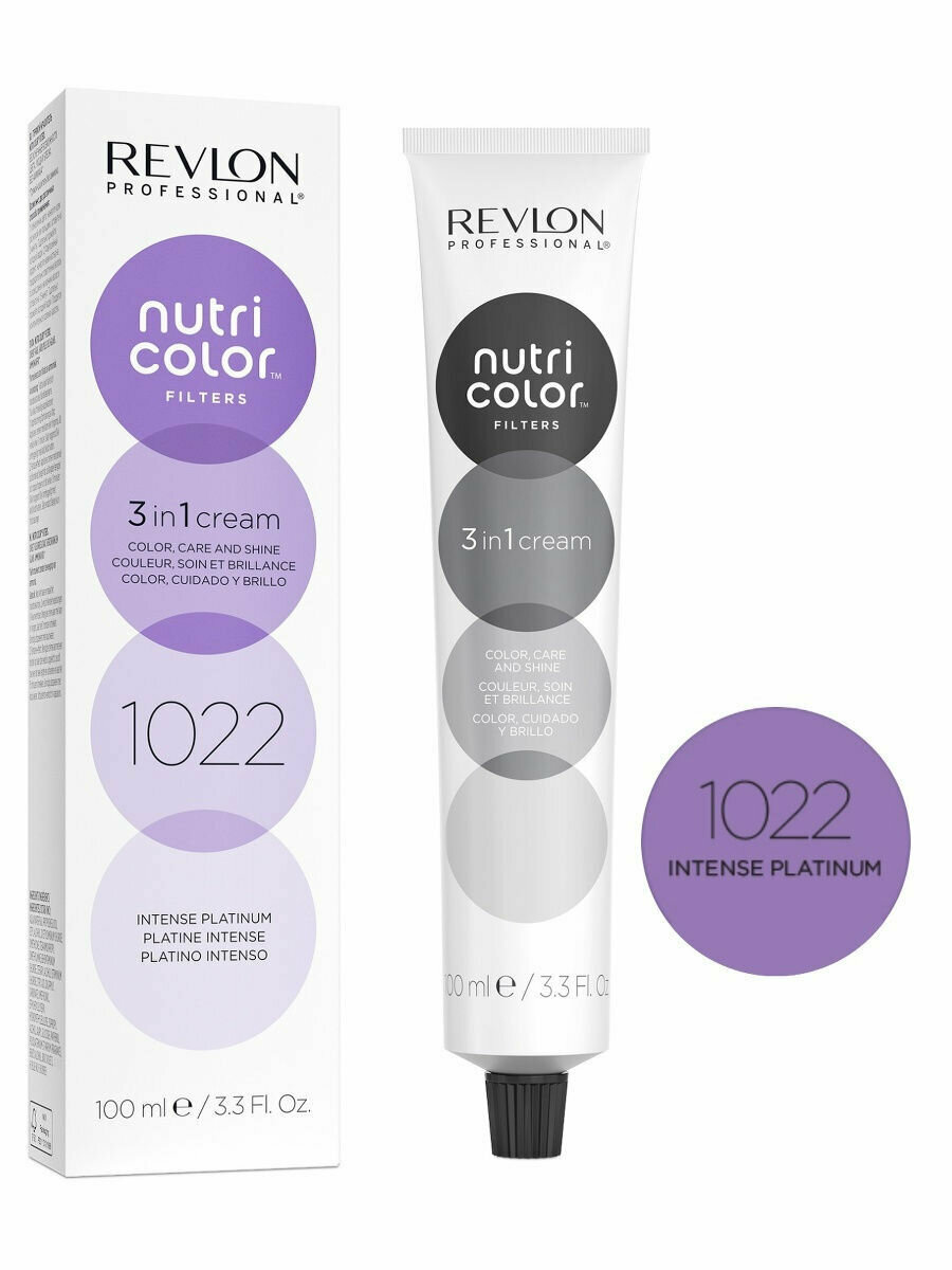 Краска для волос тонирующая Revlon Nutri Color Filters 1022 интенсивный платиновый 100 мл