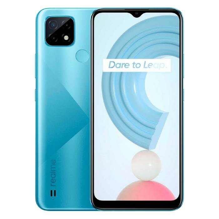 Смартфоны Realme Смартфон Realme C21, 6.5", LCD, 4Гб, 64Гб, 13 Мп, 5000 мАч, голубой