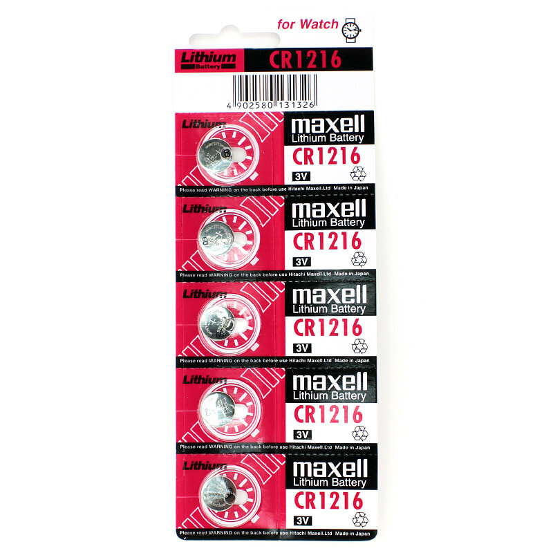 Батарейка литиевая MAXELL CR1216 дисковая 3V бл/5