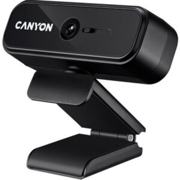 Веб камера CANYON C2N 1080P full HD 2.0Mega fixed focus webcam with USB2.0 connector, 360 degree rotary view scope, built in MIC, Resolution 1920*1080