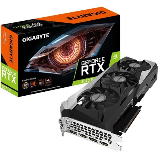 Видеокарта GIGABYTE GeForce RTX 3070 Ti GAMING OC 8G