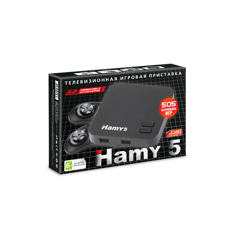 Игровая приставка 16bit - 8bit "Hamy 5" (505 игр) Black