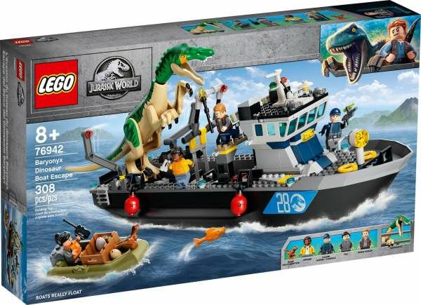 LEGO Jurassic World 76942 Побег барионикса на катере