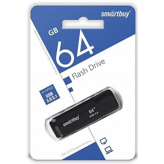 USB флешка Smartbuy 64Gb Dock black USB 3.0