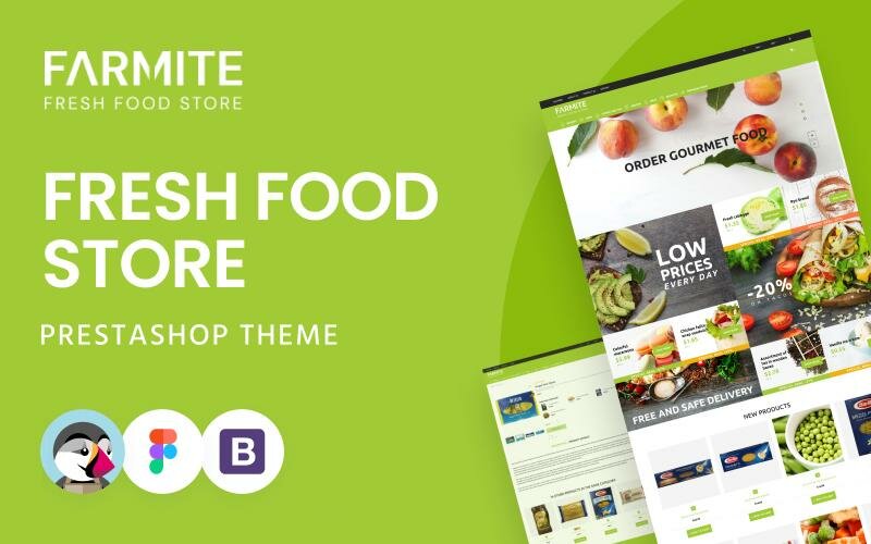 Farmite - Fresh Food Prestashop Theme Тема PrestaShop