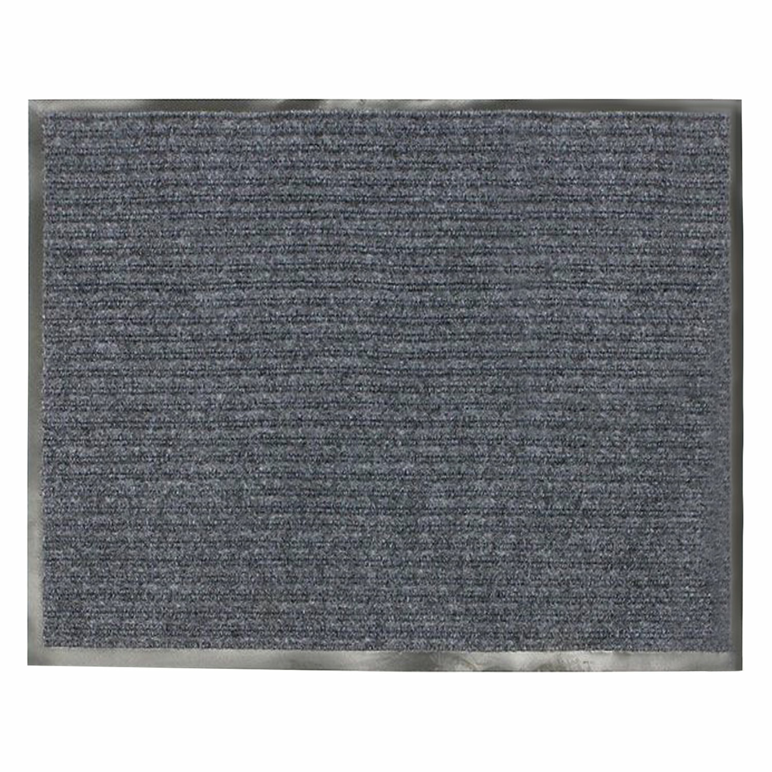 Коврик входной ворсовый влаго-грязезащитный 120×150 см, толщина 7 мм, серый, VORTEX, 22099, 24201 - фотография № 1