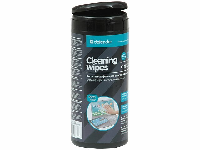 Defender Cleaning Wipes CLN 30102 влажные салфетки 100 шт. для экрана для оргтехники