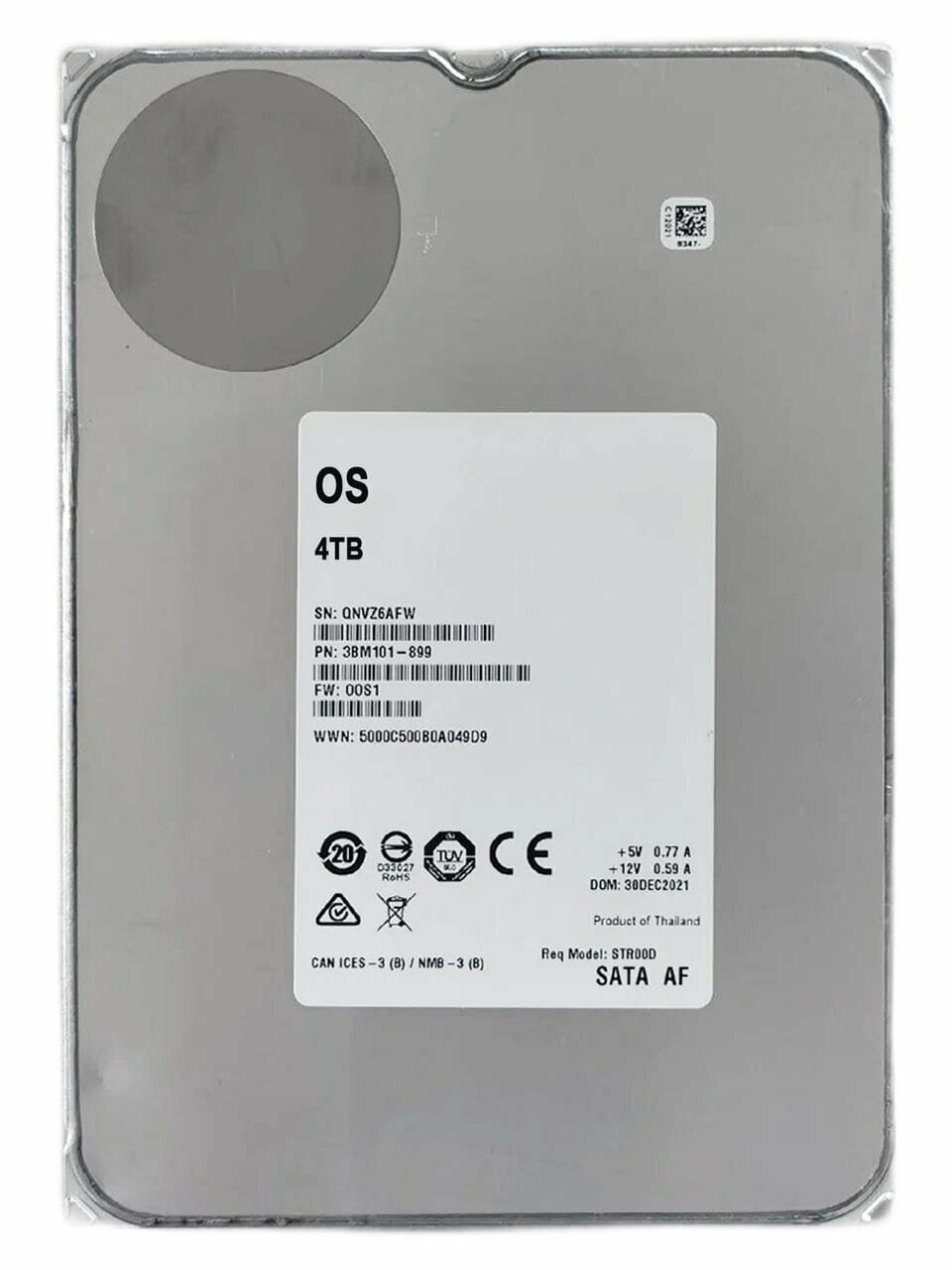 Жесткий диск OS Exos SТ6000NM0285, 4TB, HDD, 256 МБ, 7200 об/мин