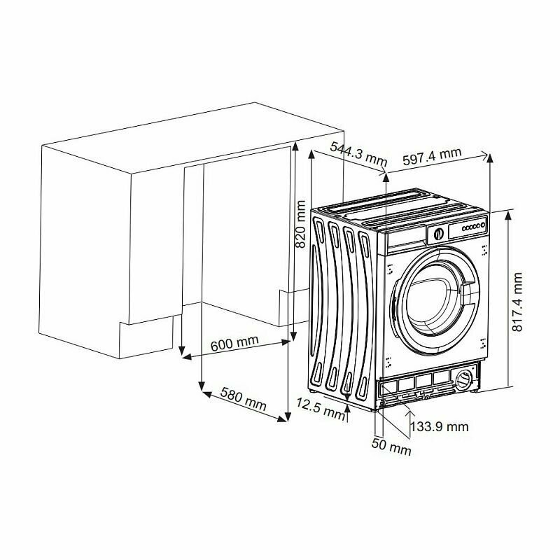 Стиральная машина Korting KWMI 14V87 - фотография № 3