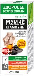 Шампунь Здоровье без переплаты Мумие с репейным маслом против выпадения волос и облысения 250 мл 1 шт