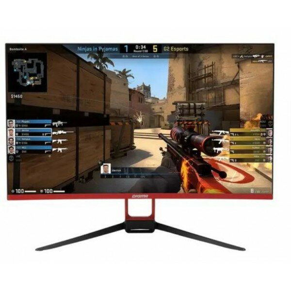 Digma Gaming DM-MONG2710 черный/красный LED 16:9 HDMI M/M матовая 300cd 178гр/178гр 1920x1080 DisplayPort FHD 5.2кг