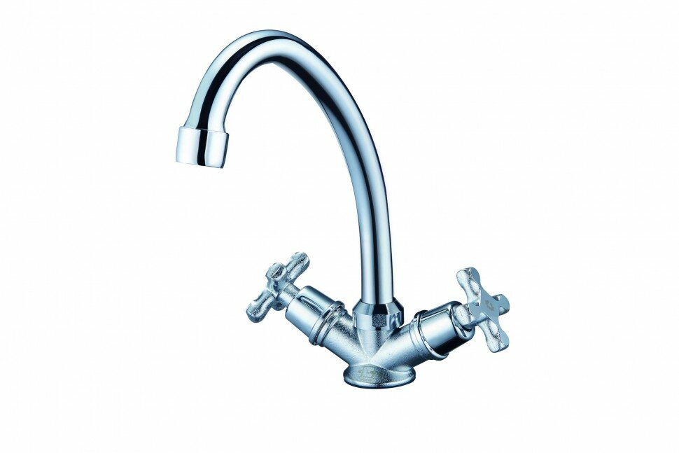 фото JIK4-A102-A Смеситель для кухни шпил.