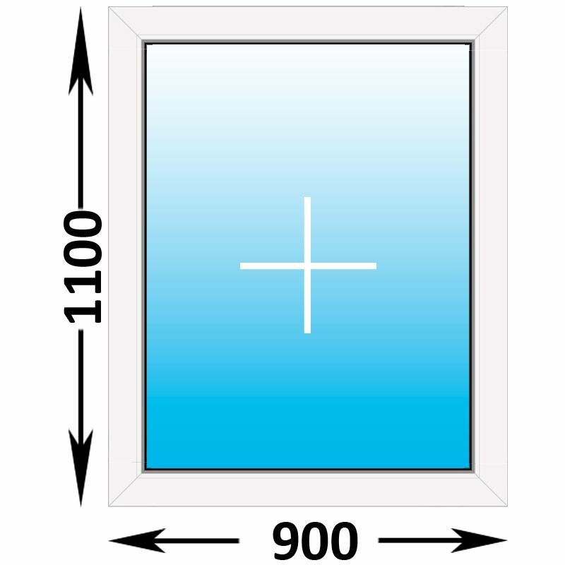 Пластиковое окно Veka WHS глухое 900x1100 (ширина Х высота) (900Х1100)