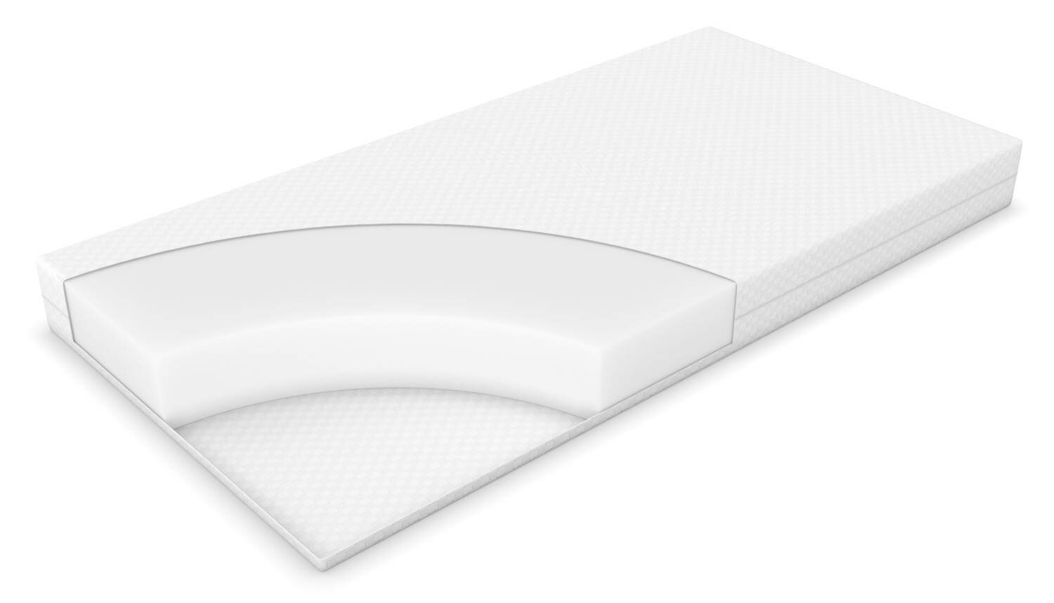 фото Односпальный матрас Polini kids Basic Nature 200х90х12, микрофибра