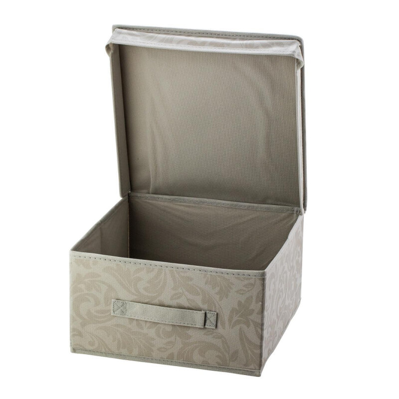Короб для хранения одежды GENTLE 30х30х16 с крышк,складн,полип,HHSS-4021-01 - фотография № 2